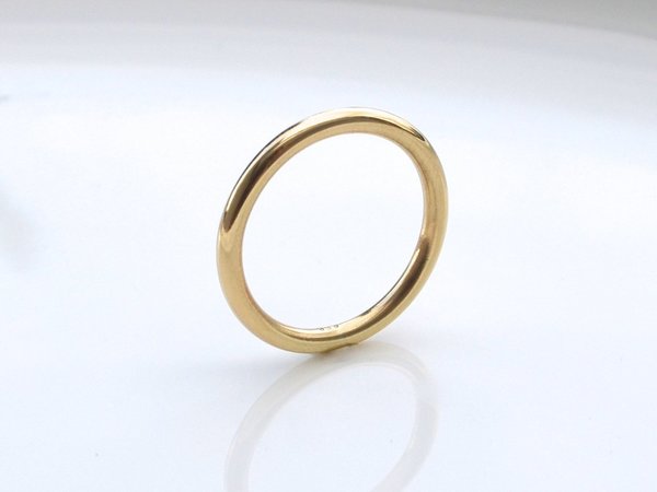 2mm Ring aus 333er Gelbgold, matt oder poliert